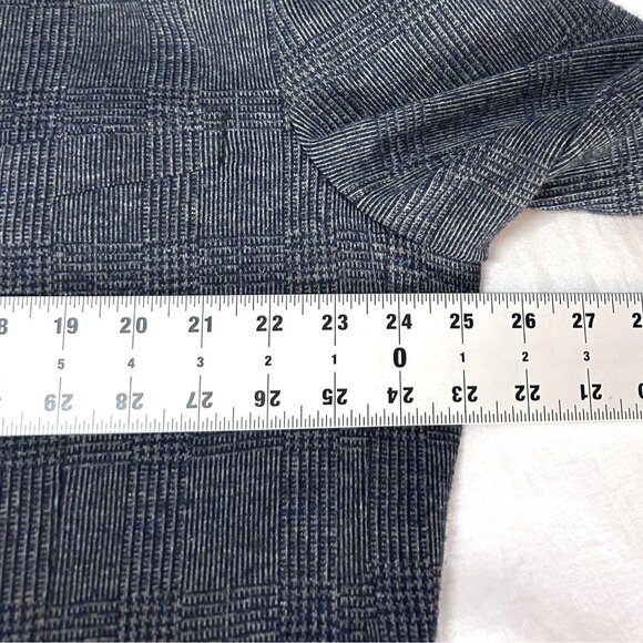 Zenbriele Blazer Mens 50R Gray Blue Glen Plaid Wool Blend Elbow Patch Sport Coat - Picture 16 of 16